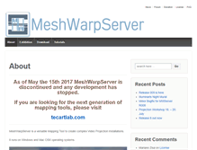 Tablet Screenshot of meshwarpserver.org